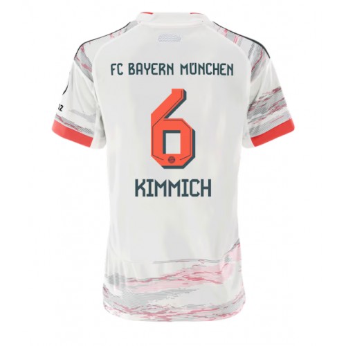 Bayern Munich Joshua Kimmich #6 Replik Auswärtstrikot Damen 2025-26 Kurzarm Bayern Munich Joshua Kimmich #6 Replik Auswärtstrikot Damen 2025-26 Kurzarm